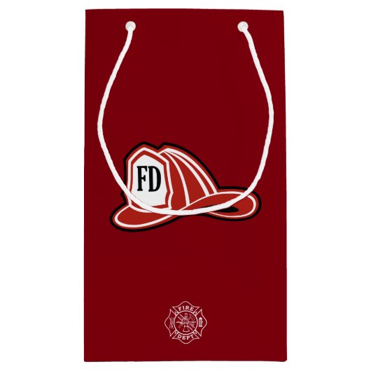 Brandweerkleding / brandweerhandtas klein cadeauzakje (Achterkant)