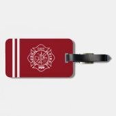 Brandweerkleding/brandweerman Maltese Bagagelabel (Achterkant horizontaal)