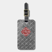 Brandweerkleding/brandweerman Maltese Bagagelabel (Voorkant verticaal)