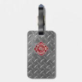 Brandweerkleding/brandweerman Maltese Bagagelabel (Achterkant verticaal)