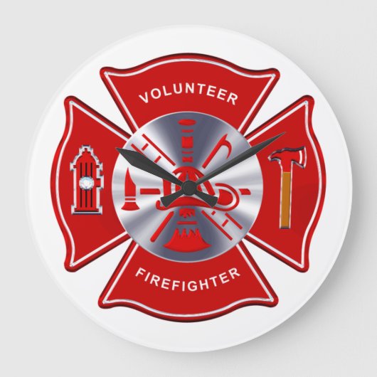 Brandweerklok - Vrijwilliger Grote Klok (Voorkant)