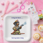 brandweerkorps papieren bordje (Feest)