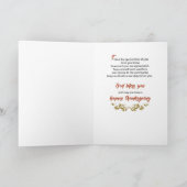 Brandweerkorpsen Thanksgiving Benoemingen Dank je  Kaart (Binnen)