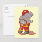 Brandweerkreeft Elephant Tshirts en Gifts Briefkaart (Voorkant / Achterkant)