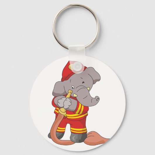 Brandweerkreeft Elephant Tshirts en Gifts Sleutelhanger (Voorkant)