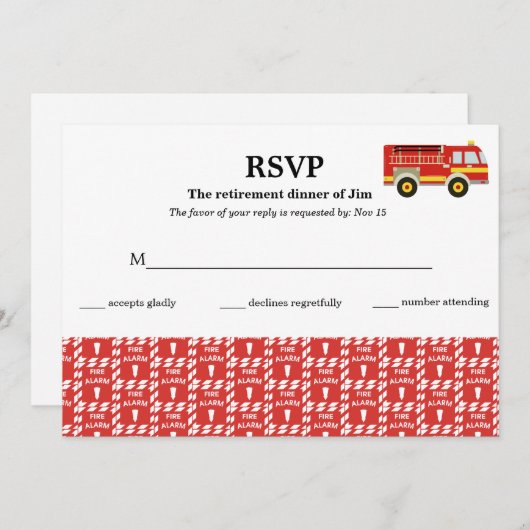 Brandweerkreeft Kaart (Voorkant / Achterkant)