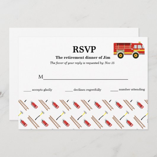 Brandweerkreeft Kaart (Voorkant / Achterkant)