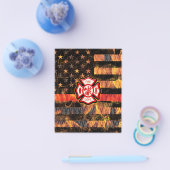 Brandweerkruis en brandweerlampen flyer (Enkel)