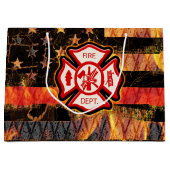 Brandweerkruis en brandweerlampen groot cadeauzakje (Voorkant)