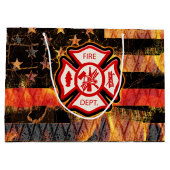 Brandweerkruis en brandweerlampen groot cadeauzakje (Achterkant)