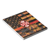 Brandweerkruis en brandweerlampen notitieblok (Schuin)