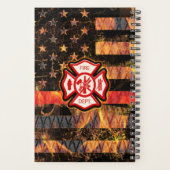 Brandweerkruis en brandweerlampen planner (Achterkant)