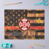 Brandweerkruis en brandweerlampen tissuepapier (Craft)