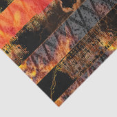 Brandweerkruis en brandweerlampen tissuepapier (Detail)