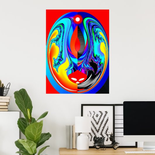 Brandweerkunst Poster (Thuiskantoor)