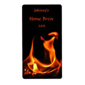 Brandweerlabel dansen etiket (Voorkant)