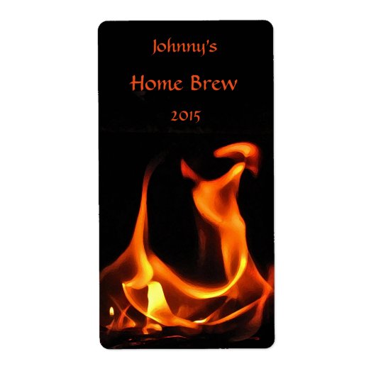 Brandweerlabel dansen etiket (Voorkant)