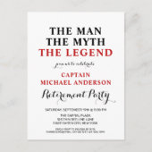 Brandweerlegger met rode lijn uitnodiging briefkaart (Voorkant)