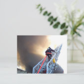 Brandweerlichter Briefkaart (Staand voorkant)