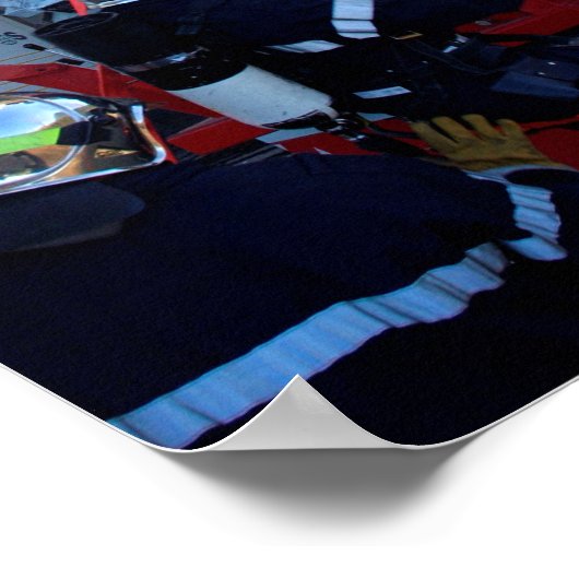 Brandweerlichter Poster (Hoek)