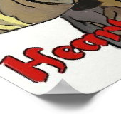 Brandweerlieden besparen harten en huizen poster (Hoek)