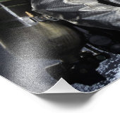 Brandweerlieden blussen een brand in een training  foto afdruk (Hoek)