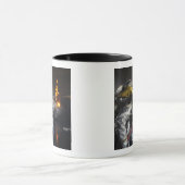 Brandweerlieden blussen een brand in een training mok (Midden)