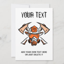 Brandweerlieden. Brandweer. Cadeauidee Kaart