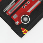 Brandweerlieden Brandweerauto's Fleece Deken (Hoek)