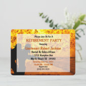 Brandweerlieden/Brandweerkoplampen — Pensionering Kaart (Staand voorkant)