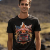 Brandweerlieden dappere harten t-shirt