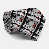 Brandweerlieden Echte helden Draag geen kapen Stropdas (Opgerold)