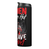 Brandweerlieden Heet Nat Motto Thermosbeker (Geroteerd rechts)