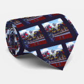 Brandweerlieden - Helm bij brandbestrijding Stropdas (Opgerold)