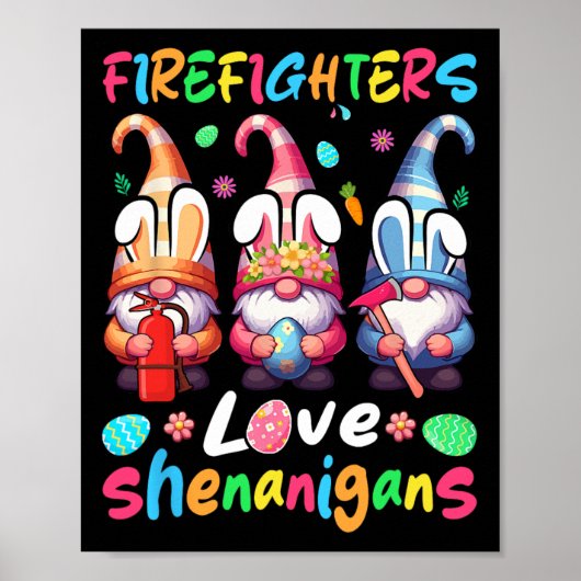Brandweerlieden kostuum Shenanigans houden van dri Poster (Voorkant)