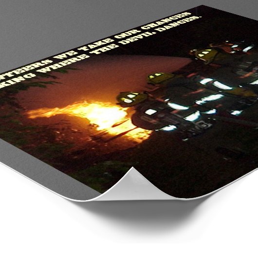 Brandweerlieden Poster (Hoek)