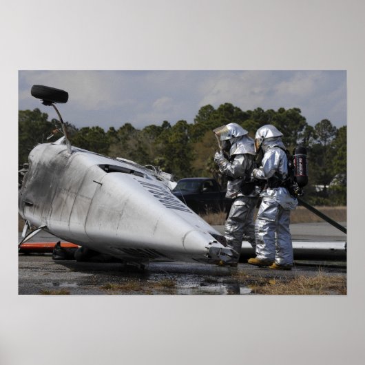Brandweerlieden reageren op de scène poster (Voorkant)