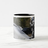 Brandweerlieden reageren op de scène tweekleurige koffiemok (Center)