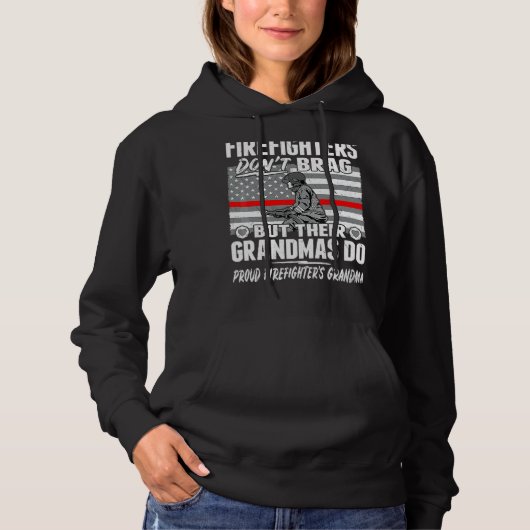 Brandweerlieden remmen de Gra van de brandweerman Hoodie (Voorkant)
