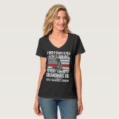 Brandweerlieden remmen de Gra van de brandweerman  T-shirt (Voorkant volledig)