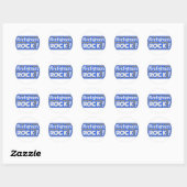 Brandweerlieden Rock! Ronde Sticker (Vel)