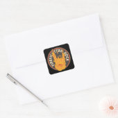 Brandweerlieden Rock! Vierkante Sticker (Envelop)