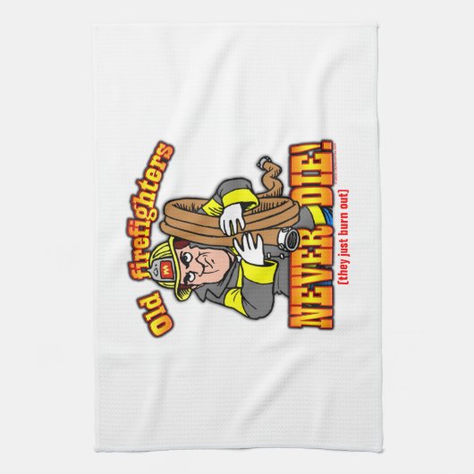 Brandweerlieden Theedoek (Verticaal)