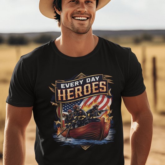 Brandweerlieden trotseren het vuur t-shirt