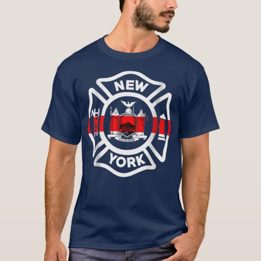 Brandweerlieden van de brandweer van New York T-shirt (Voorkant)
