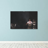 Brandweerlieden van Newkirk Canvas Afdruk (Insitu (Houten vloer))