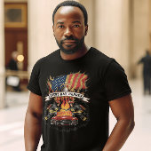 Brandweerlieden vechten in brand t-shirt