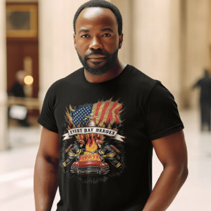 Brandweerlieden vechten in brand t-shirt