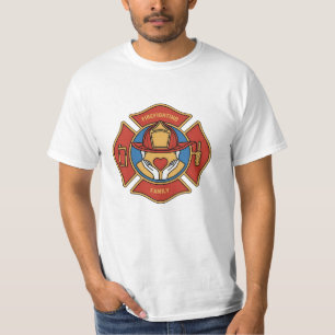 Brandweerlieden vieren met unieke Design T-shirt