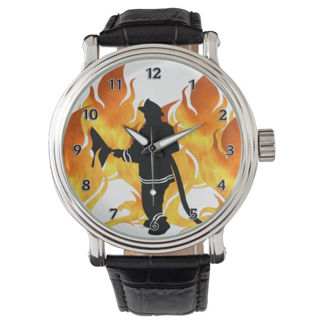 Brandweerlieden voelen de hitte horloge (Voorkant)